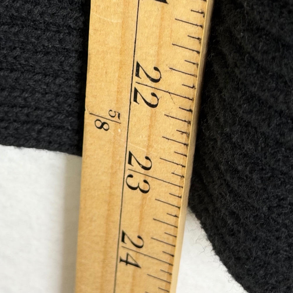 Ann Taylor Petite Womens Size Small Black Ribbed Merino Wool Sweater - Picture 7 of 7